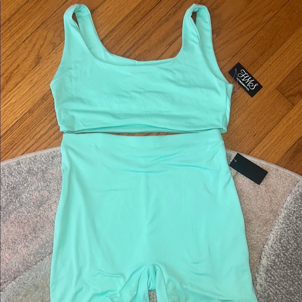 Aqua Two-Piece Set